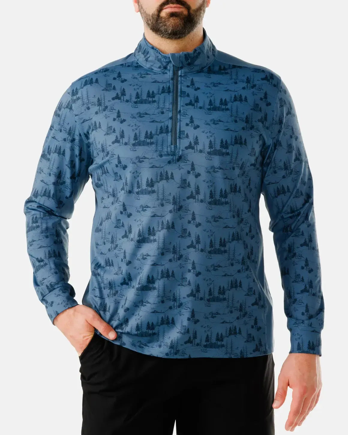 UP NORTH MENS TWILIGHT QUARTER ZIP
