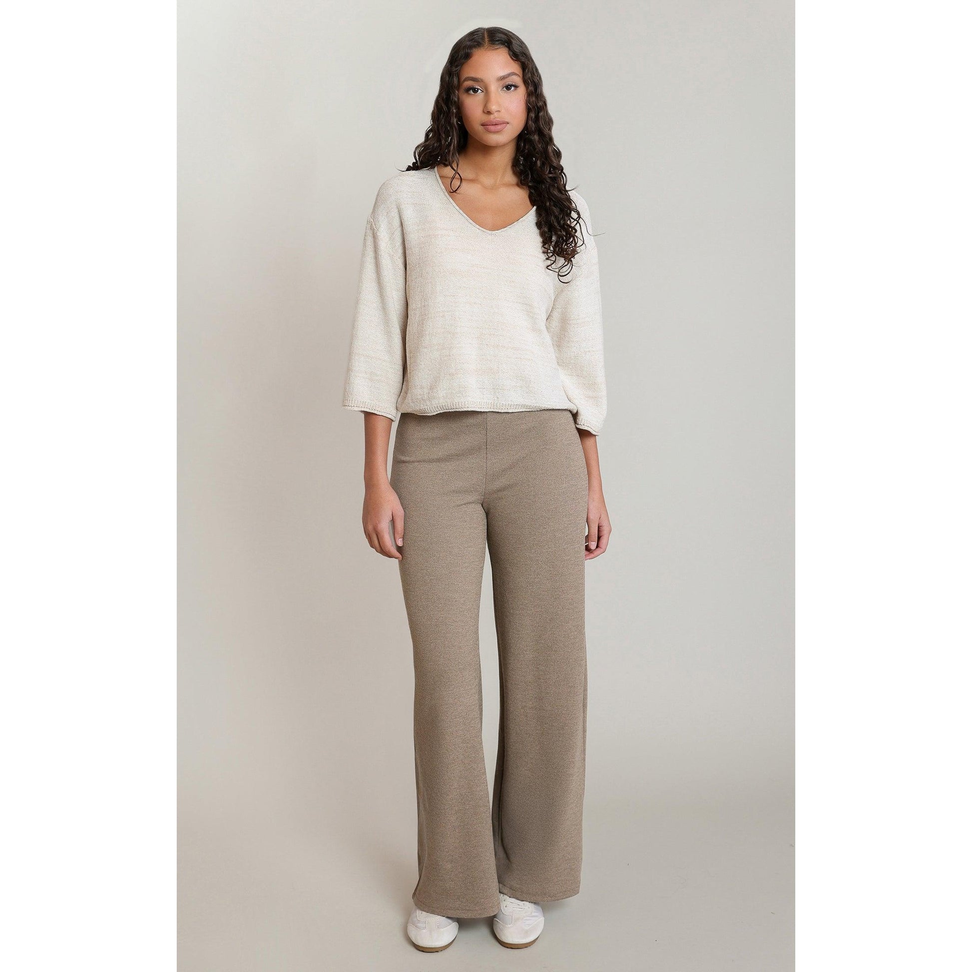 V-NECK SWEATER TOP-LADIES TOPS-DEX-JB Evans Fashions & Footwear