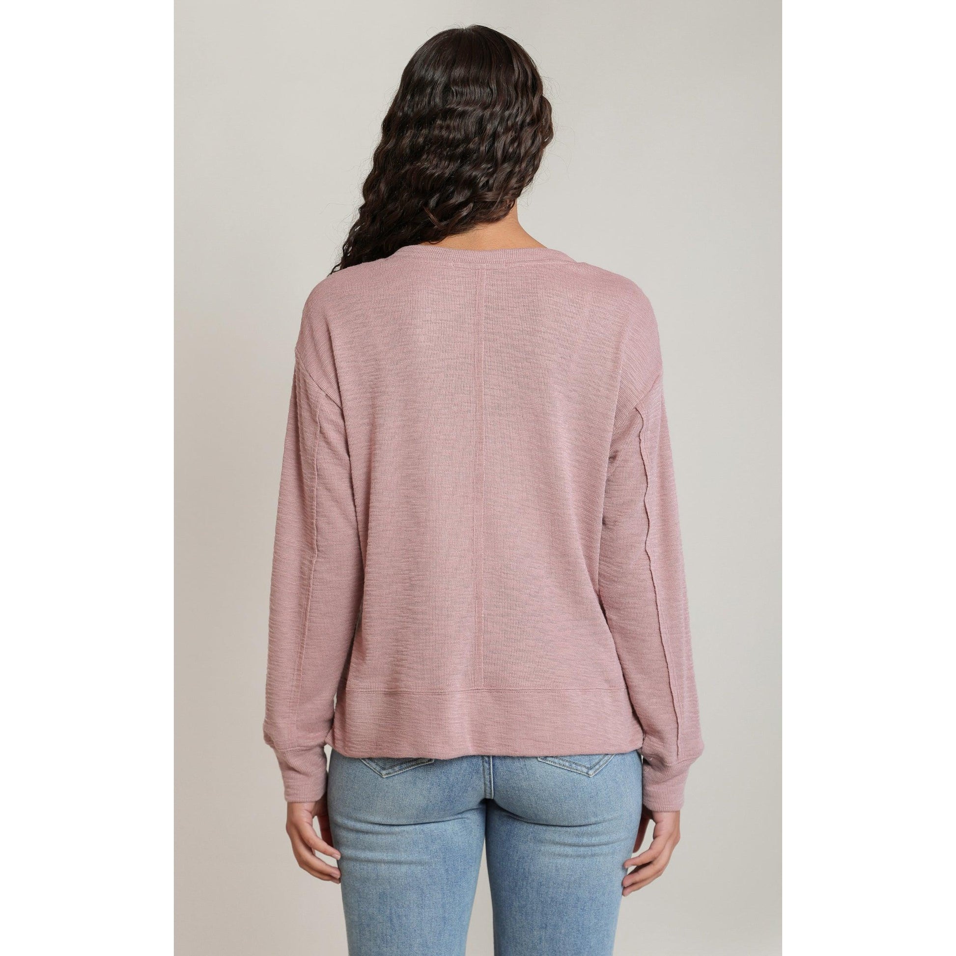 V-NECK TOP-LADIES TOPS-DEX-JB Evans Fashions & Footwear