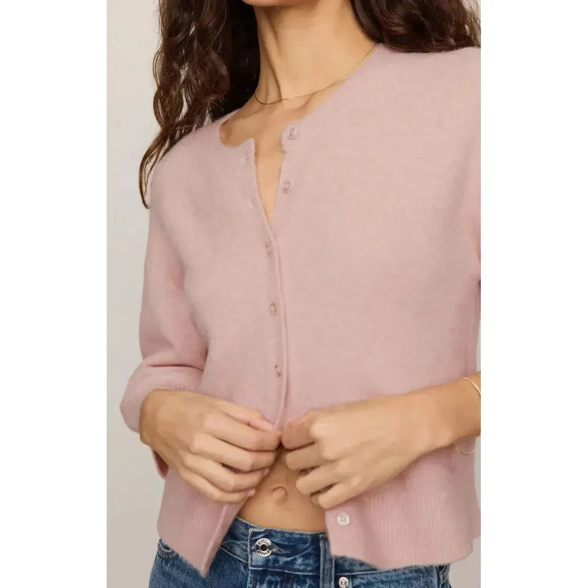 VALOR CARDIGAN SOFT BLUSH-LADIES SWEATERS & KNITS-Z SUPPLY-JB Evans Fashions & Footwear