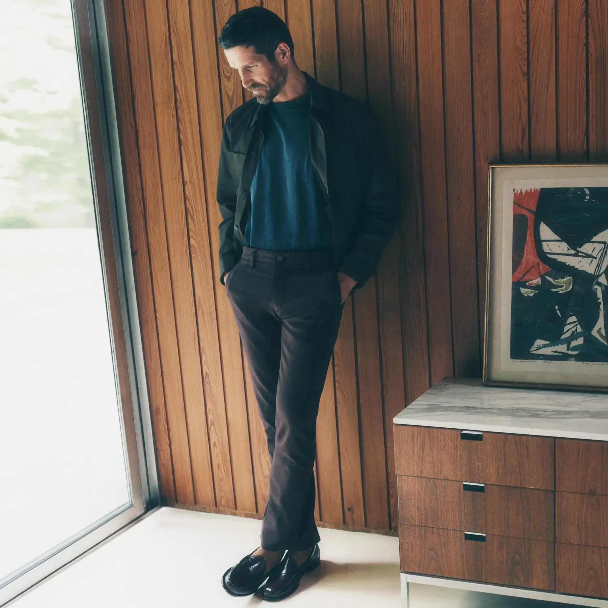 VERONA DARK GREY FLYER-MENS PANTS-34 HERITAGE-JB Evans Fashions & Footwear