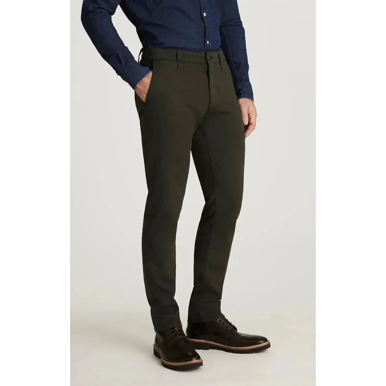 VERONA DARK OLIVE HIGH FLYER-MENS PANTS-34 HERITAGE-JB Evans Fashions & Footwear