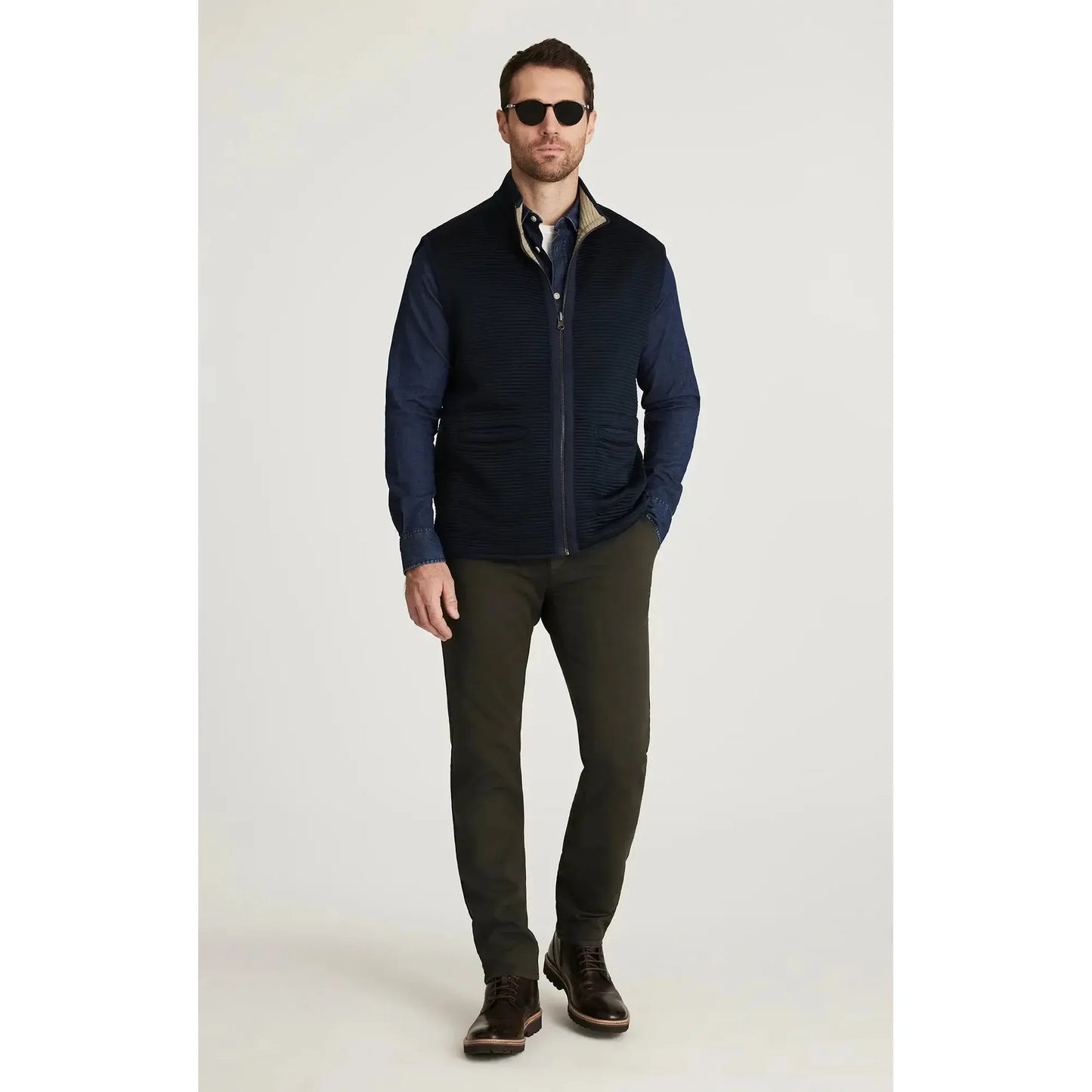 VERONA DARK OLIVE HIGH FLYER-MENS PANTS-34 HERITAGE-JB Evans Fashions & Footwear