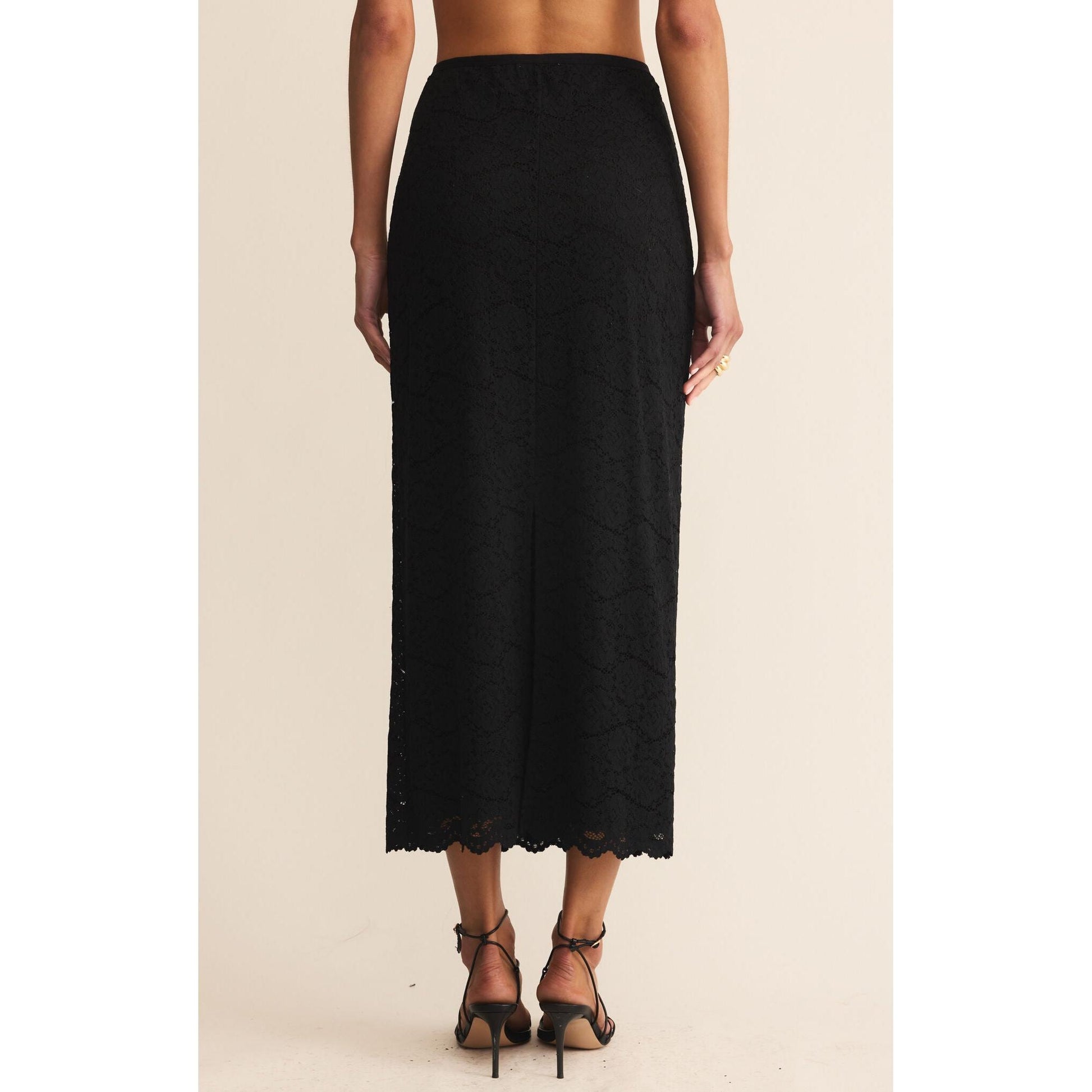 VIA LACE MIDI SKIRT-SKIRTS-Z SUPPLY-JB Evans Fashions & Footwear