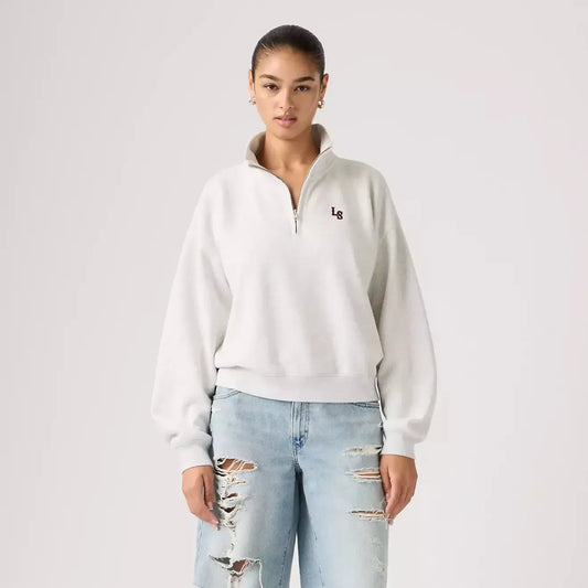 VINTAGE BOXY 1/4 ZIP SWEATSHIRT-LADIES LOUNGE & SLEEPWEAR-LEVIS-JB Evans Fashions & Footwear