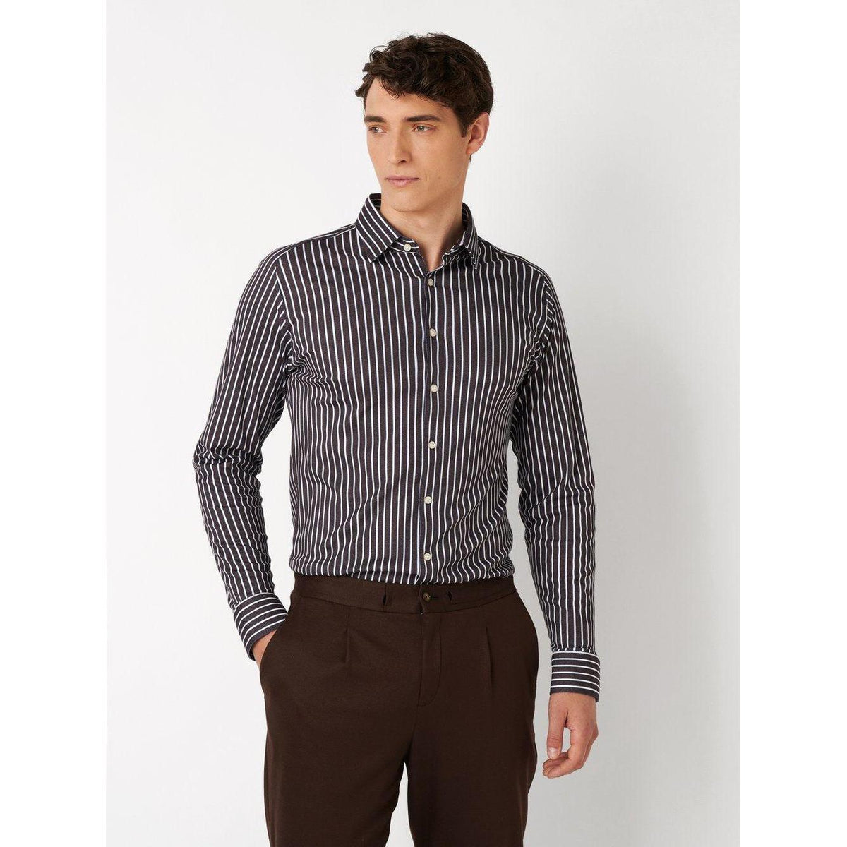 VINTAGE MOOD JERSEY STRETCH-MENS SHIRTS-DESOTO-JB Evans Fashions & Footwear