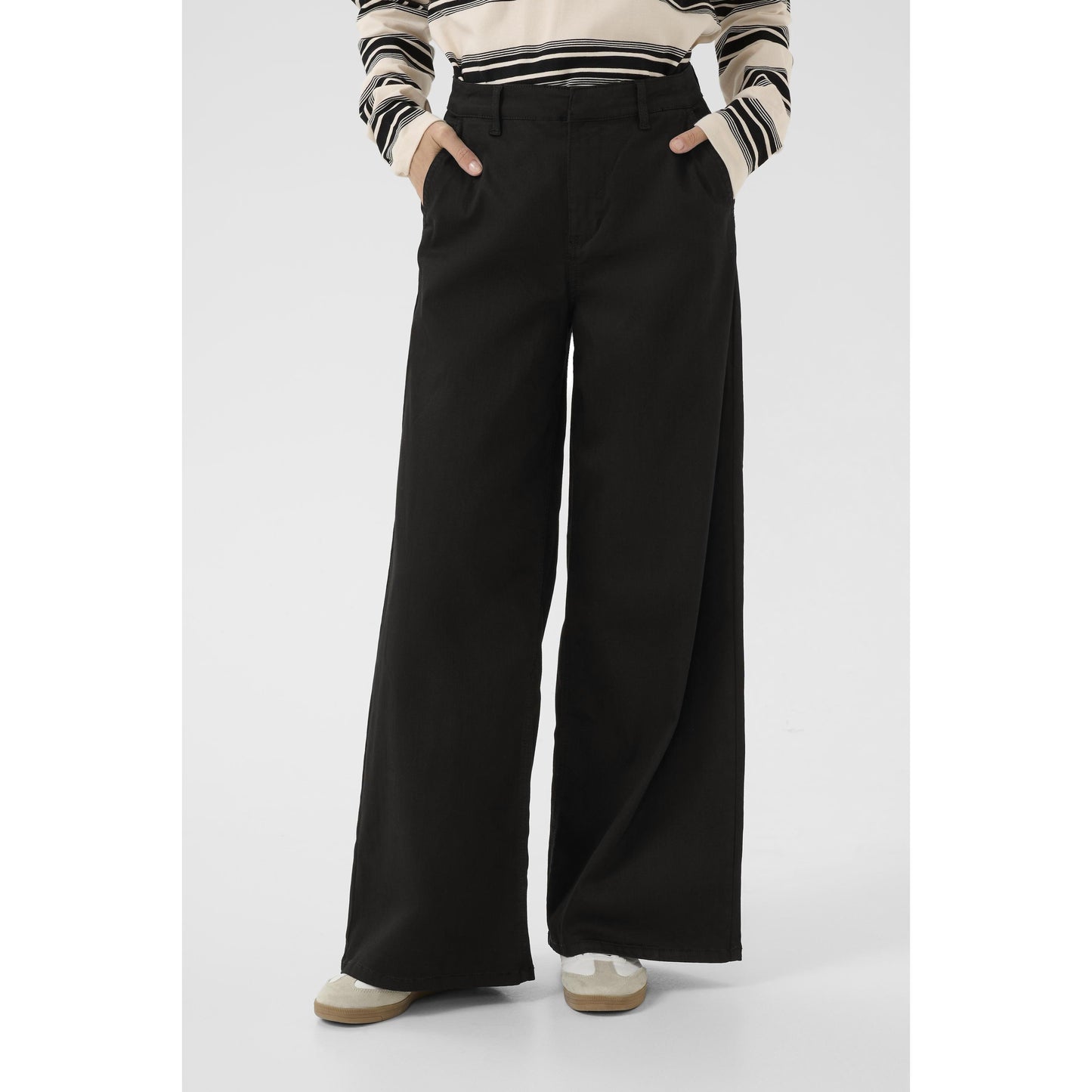 VISTI COLOURED DENIM PANT-LADIES DENIM-CREAM-JB Evans Fashions & Footwear