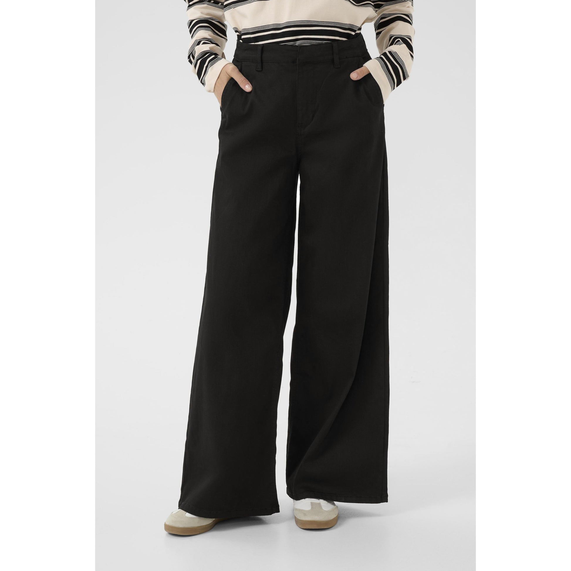 VISTI COLOURED DENIM PANT-LADIES DENIM-CREAM-JB Evans Fashions & Footwear