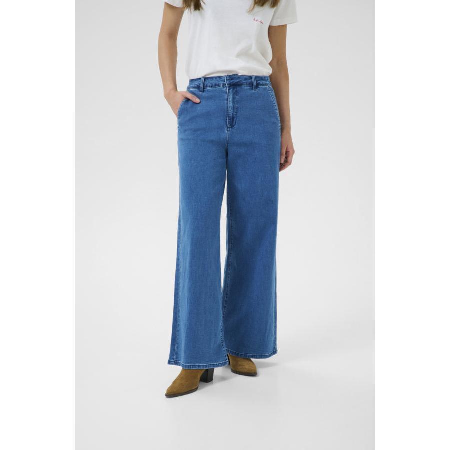 VISTI JEANS-LADIES DENIM-CREAM-JB Evans Fashions & Footwear