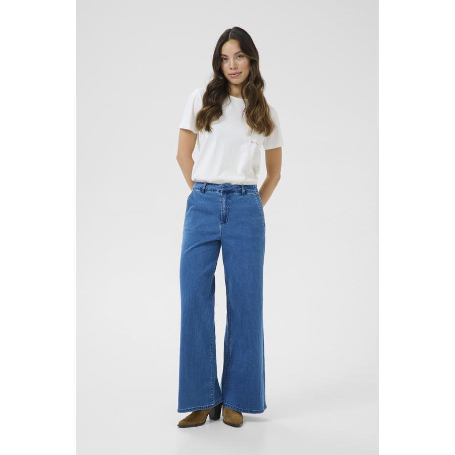 VISTI JEANS-LADIES DENIM-CREAM-JB Evans Fashions & Footwear