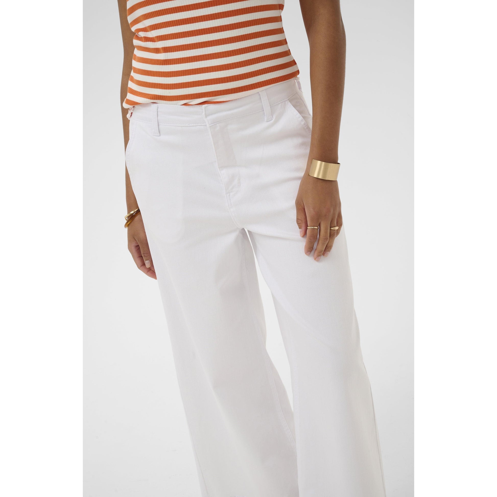 VISTI JEANS-LADIES PANTS-CREAM-JB Evans Fashions & Footwear