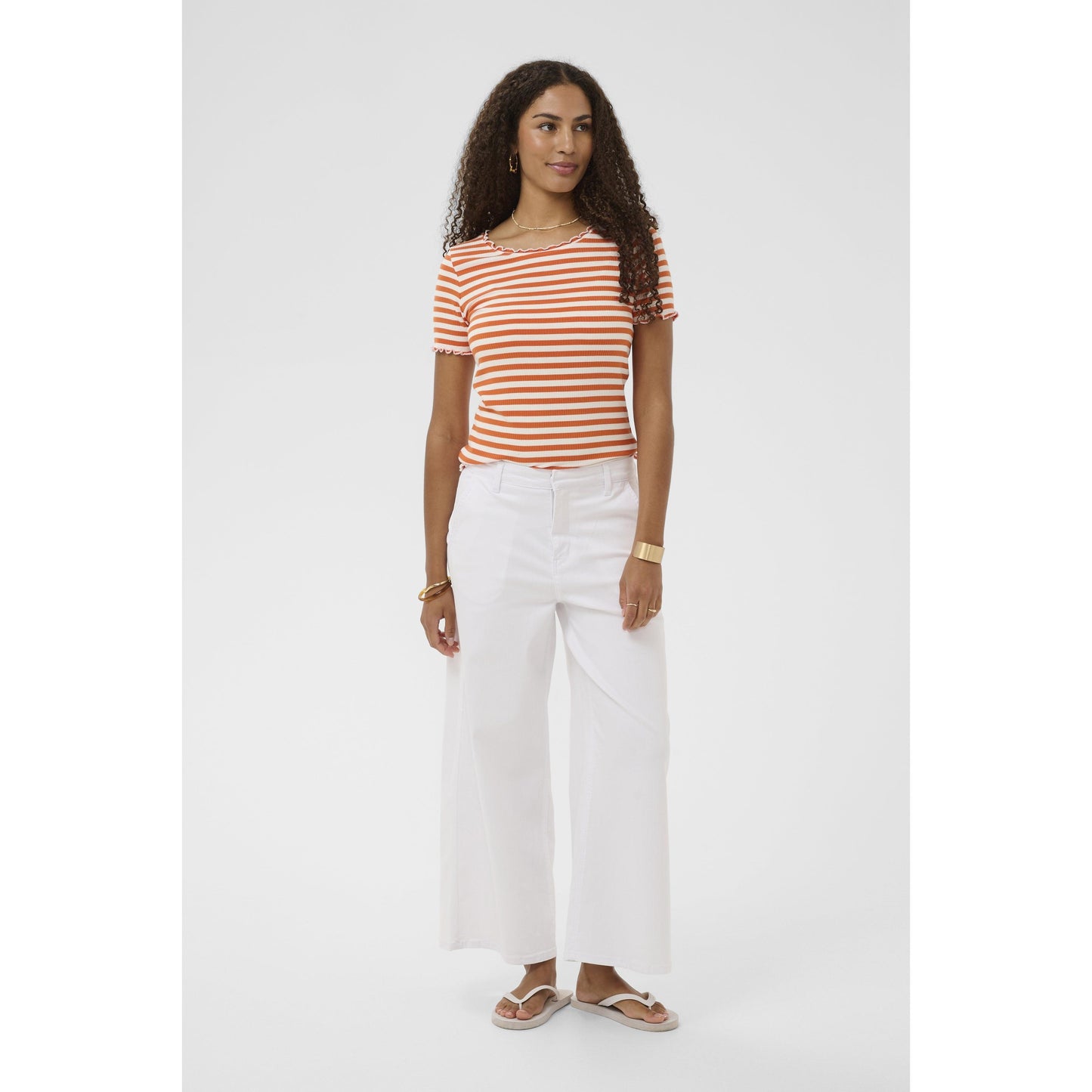 VISTI JEANS-LADIES PANTS-CREAM-JB Evans Fashions & Footwear