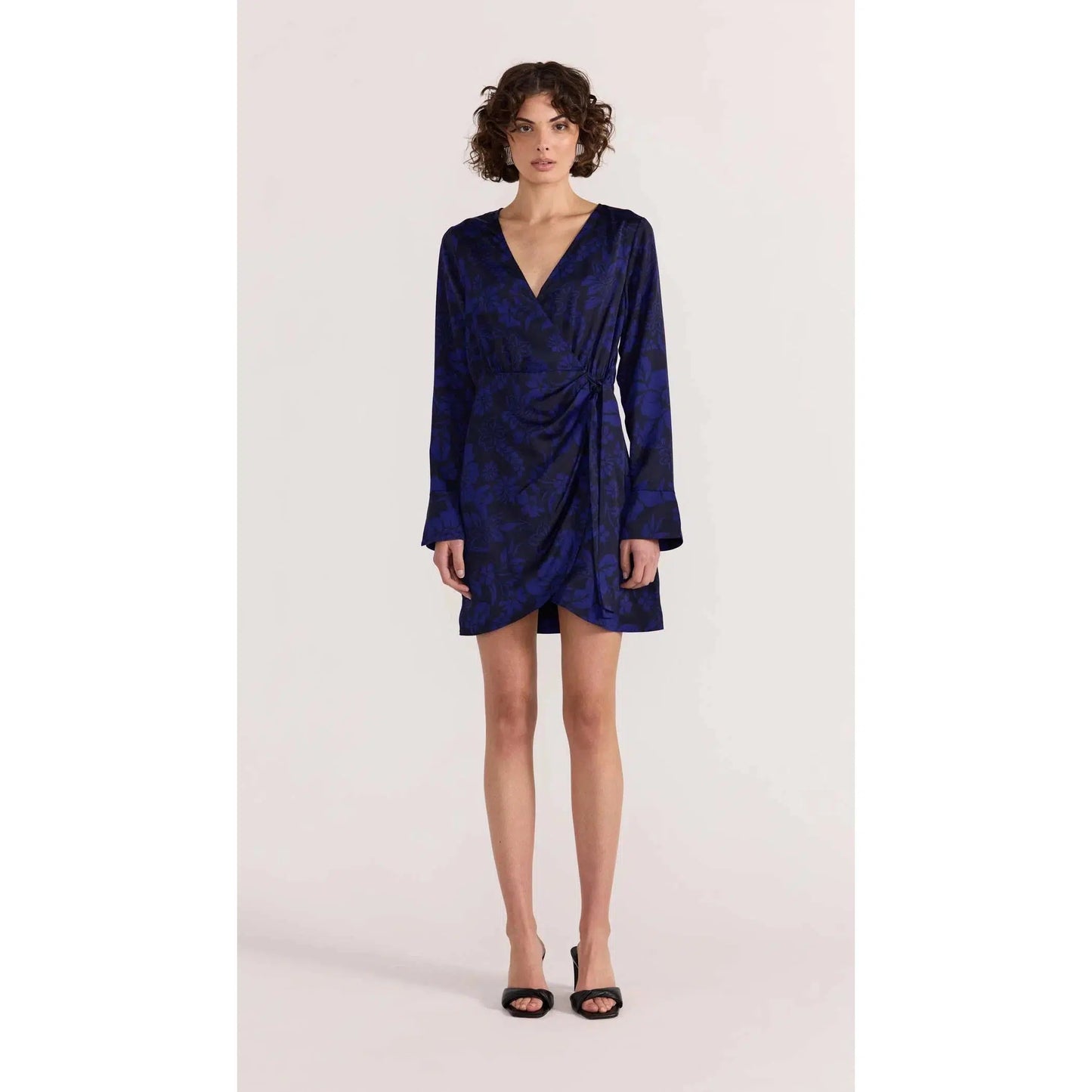 VIVI WRAP MINI DRESS-LADIES DRESSES & JUMPERS-MINK PINK-JB Evans Fashions & Footwear