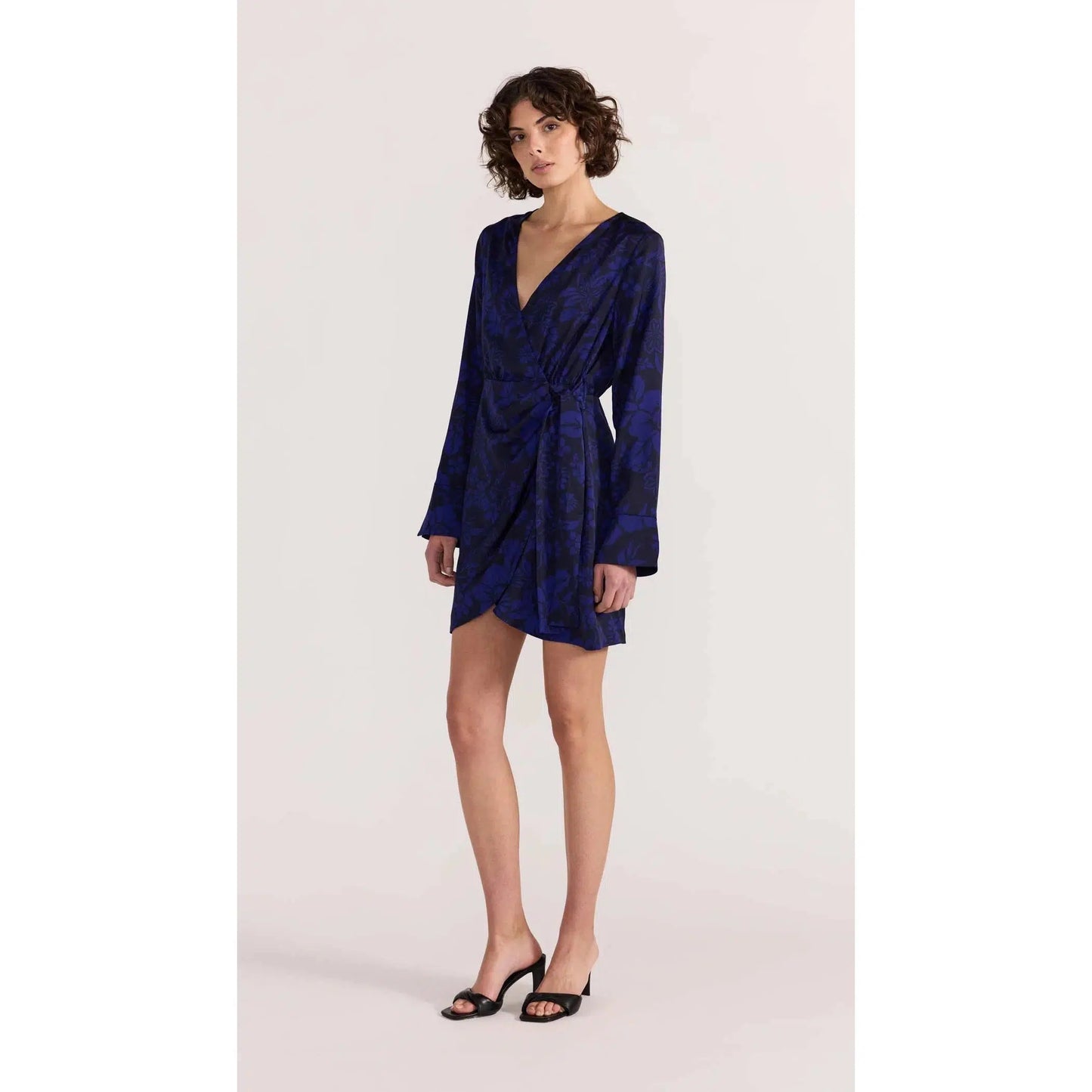 VIVI WRAP MINI DRESS-LADIES DRESSES & JUMPERS-MINK PINK-JB Evans Fashions & Footwear