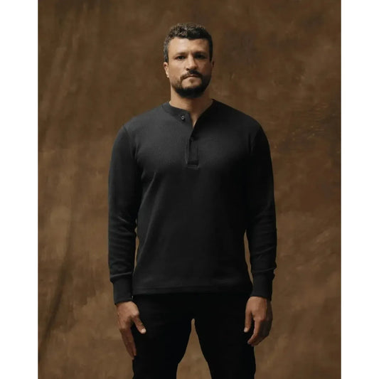 WAFFLE KNIT HENLEY-MENS SWEATERS & KNITS-FILSON-JB Evans Fashions & Footwear