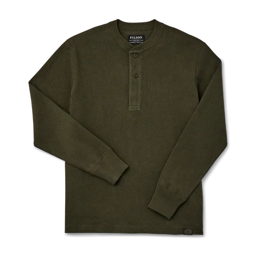 WAFFLE KNIT HENLEY-MENS SWEATERS & KNITS-FILSON-JB Evans Fashions & Footwear