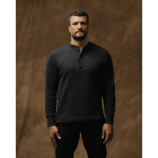 WAFFLE KNIT HENLEY-MENS SWEATERS & KNITS-FILSON-JB Evans Fashions & Footwear