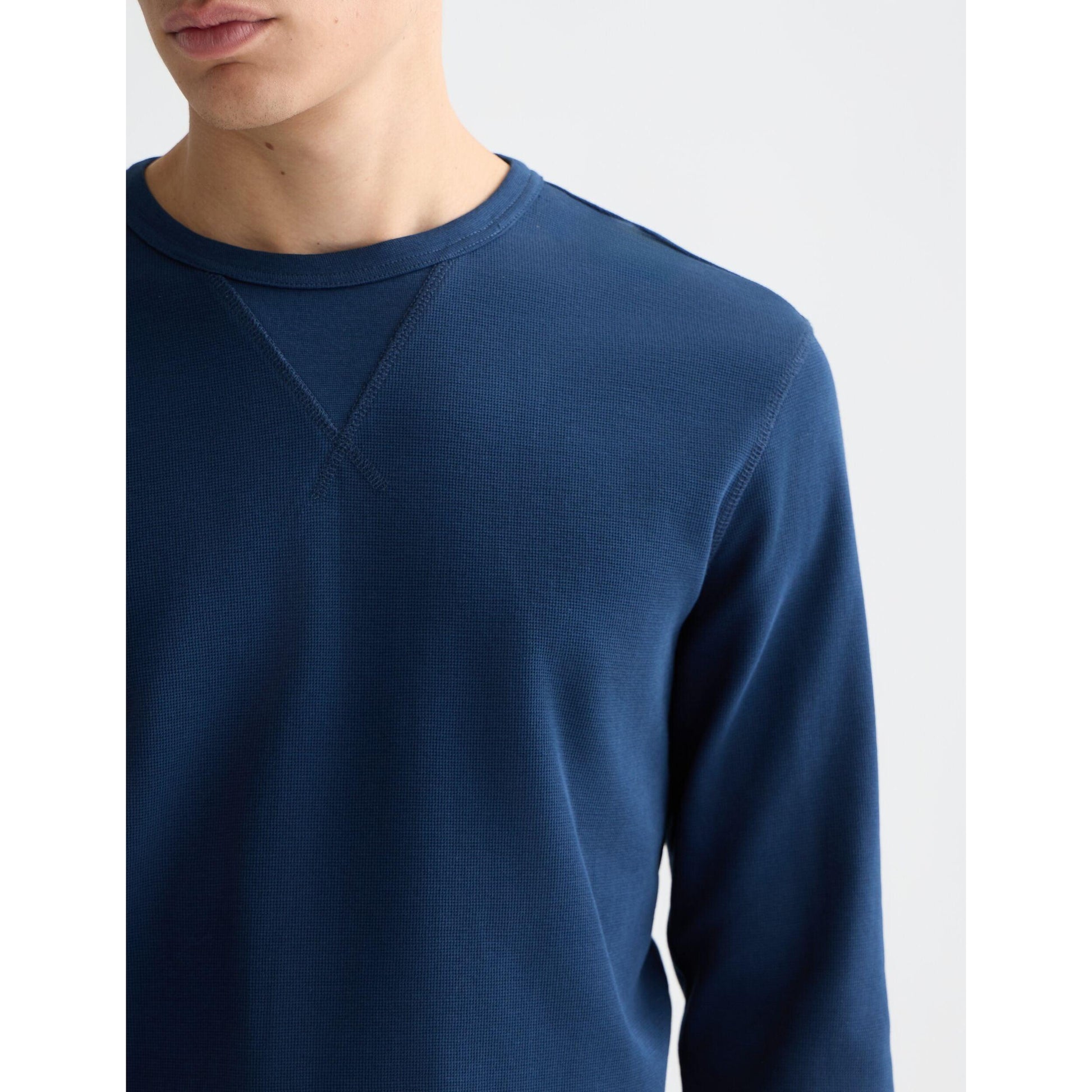 WAFFLE KNIT REGULAR FIT LONG SLEEVE-MENS SWEATERS & KNITS-SCOTCH & SODA-JB Evans Fashions & Footwear