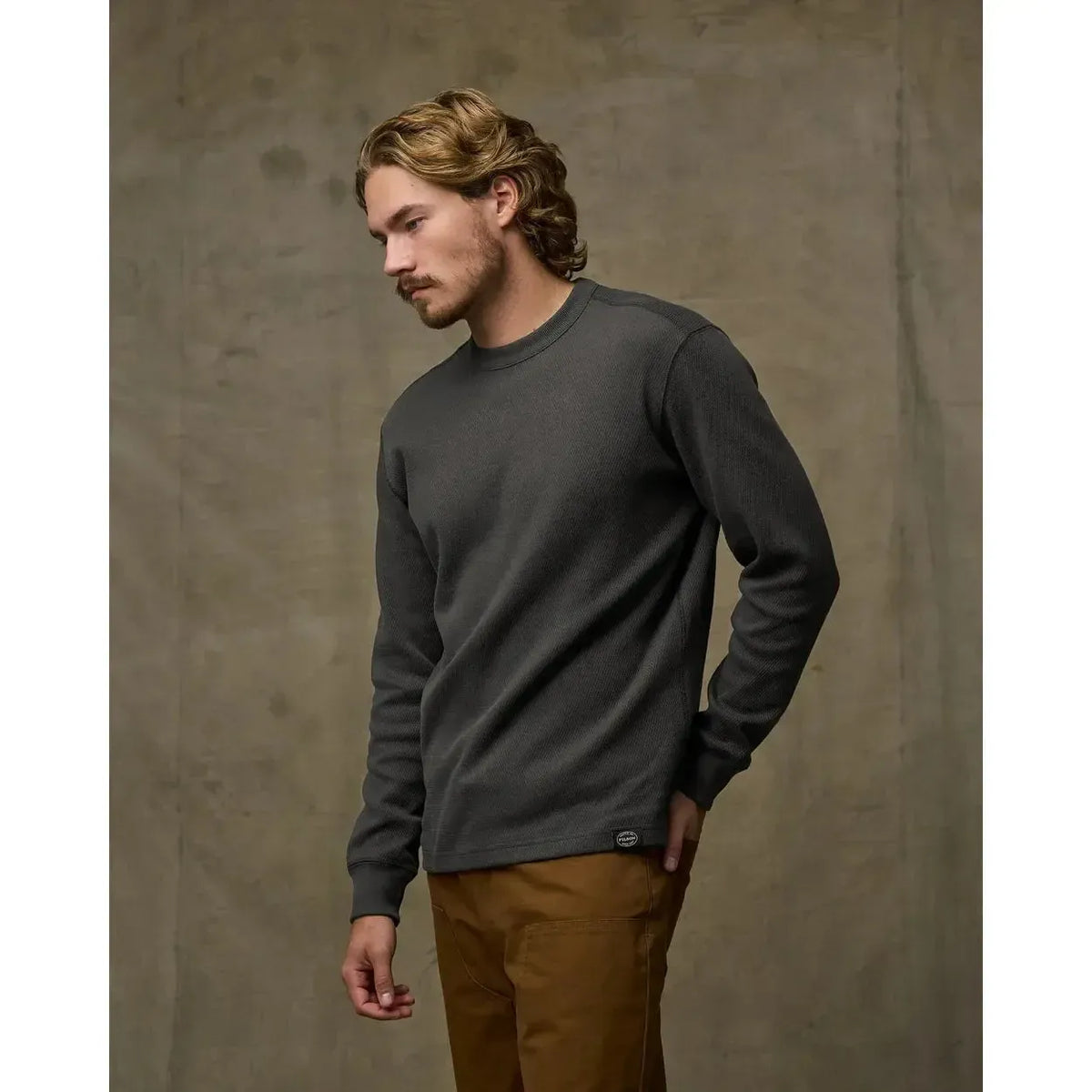 WAFFLE KNIT THERMAL CREWNECK-MENS SWEATERS & KNITS-FILSON-JB Evans Fashions & Footwear