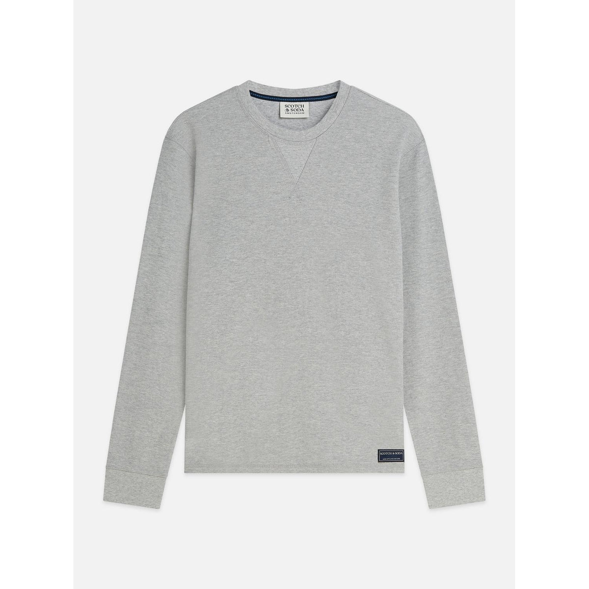 WAFFLE REGULAR FIT LONG SLEEVE-MENS SWEATERS & KNITS-SCOTCH & SODA-JB Evans Fashions & Footwear