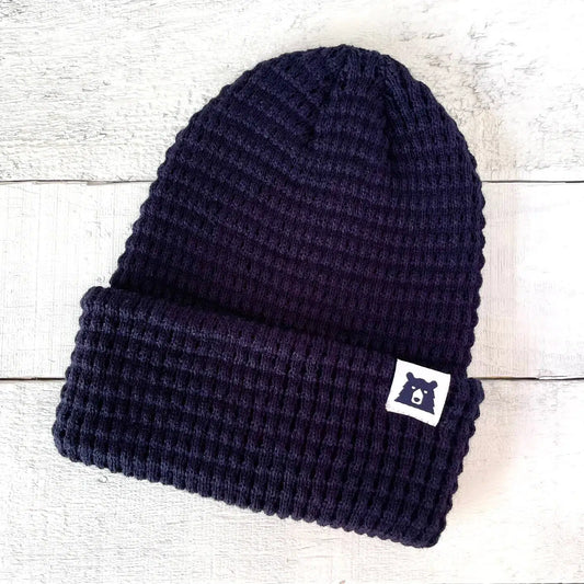 WAFFLE TOQUE - NAVY-18236-O/SNAVY-MENS HATS-NORTH STANDARD TRADI-JB Evans Fashions & Footwear