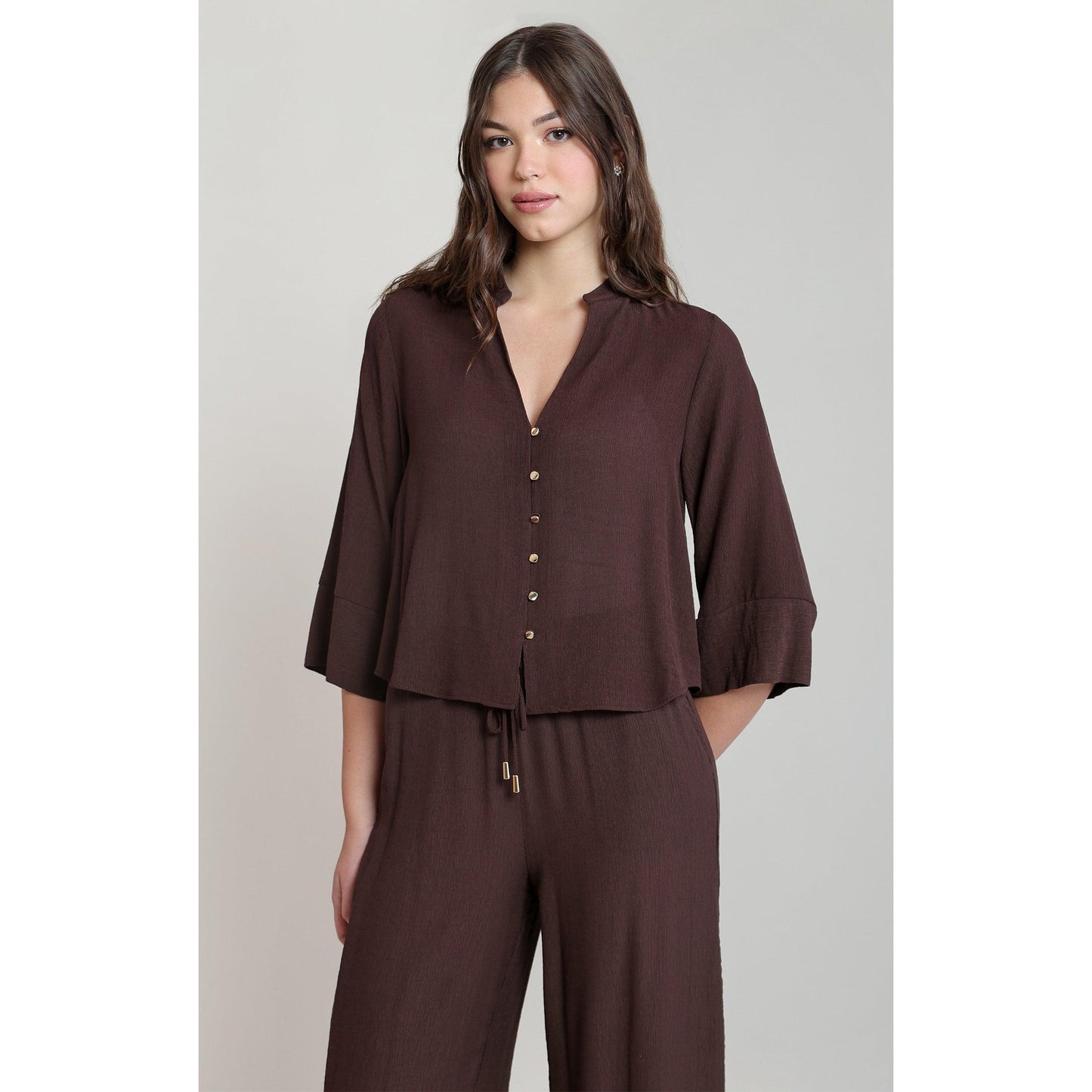 WIDE SLEEVE BLOUSE-LADIES TOPS-DEX-JB Evans Fashions & Footwear