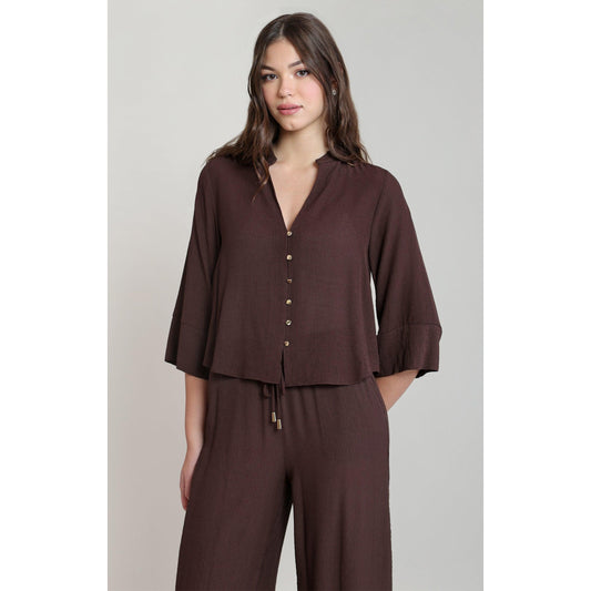 WIDE SLEEVE BLOUSE-LADIES TOPS-DEX-JB Evans Fashions & Footwear