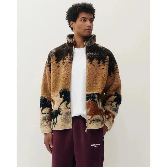 WILD HORSES 2.0 SHERPA-MENS LIGHTWEIGHT COATS & JACKETS-KUWALLA-JB Evans Fashions & Footwear