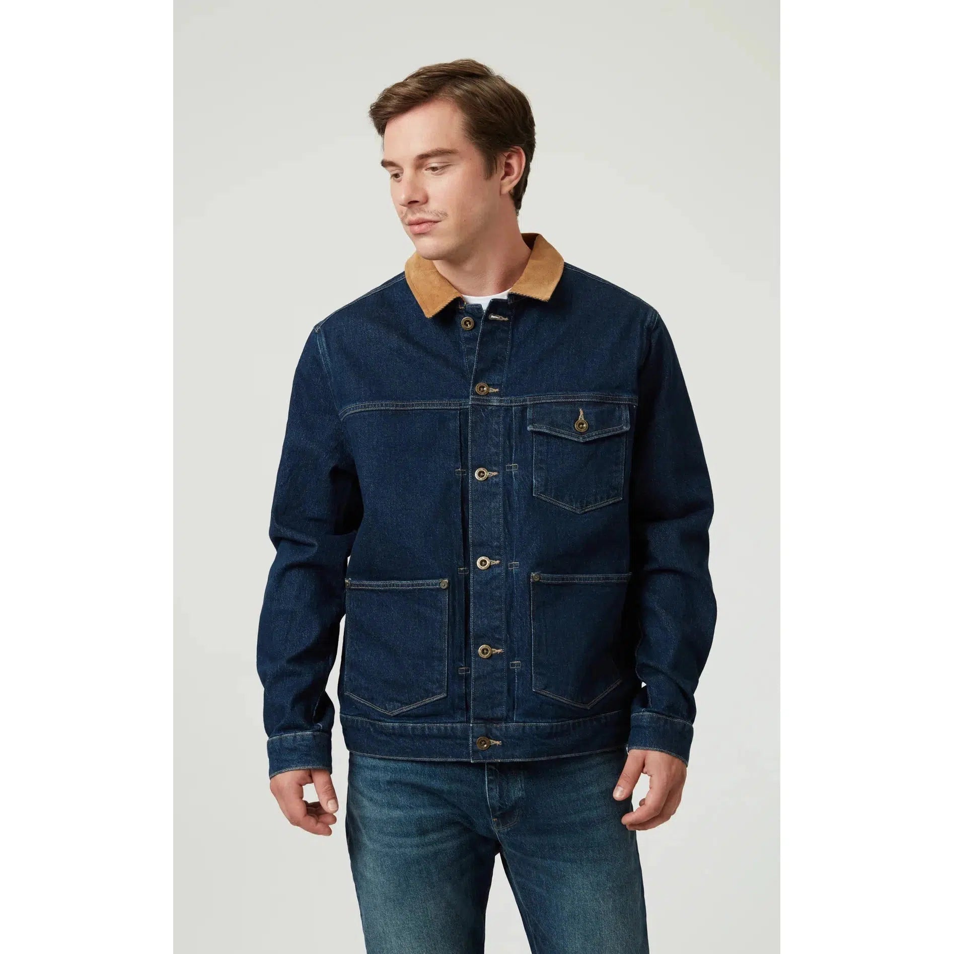 WILLY DEEP BLUE DENIM-MENS LIGHTWEIGHT COATS & JACKETS-MAVI-JB Evans Fashions & Footwear