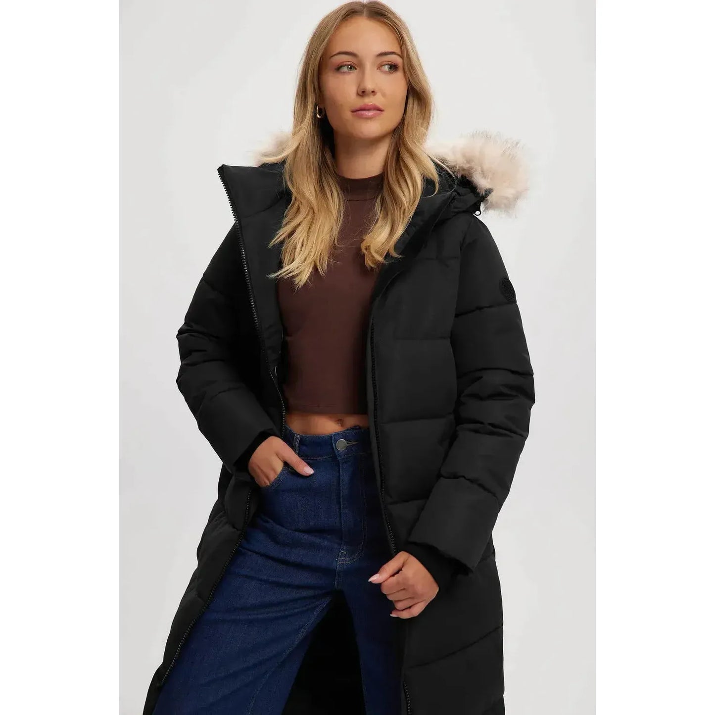 WINTER LONG LENGTH PARKA-LADIES WINTER COATS & JACKETS-NOIZE-JB Evans Fashions & Footwear