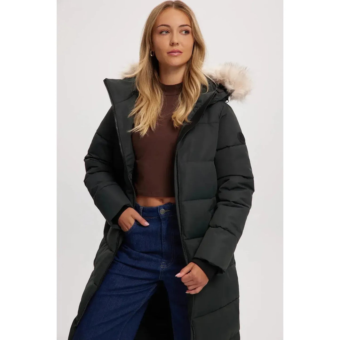 WINTER LONG LENGTH PARKA-LADIES WINTER COATS & JACKETS-NOIZE-JB Evans Fashions & Footwear