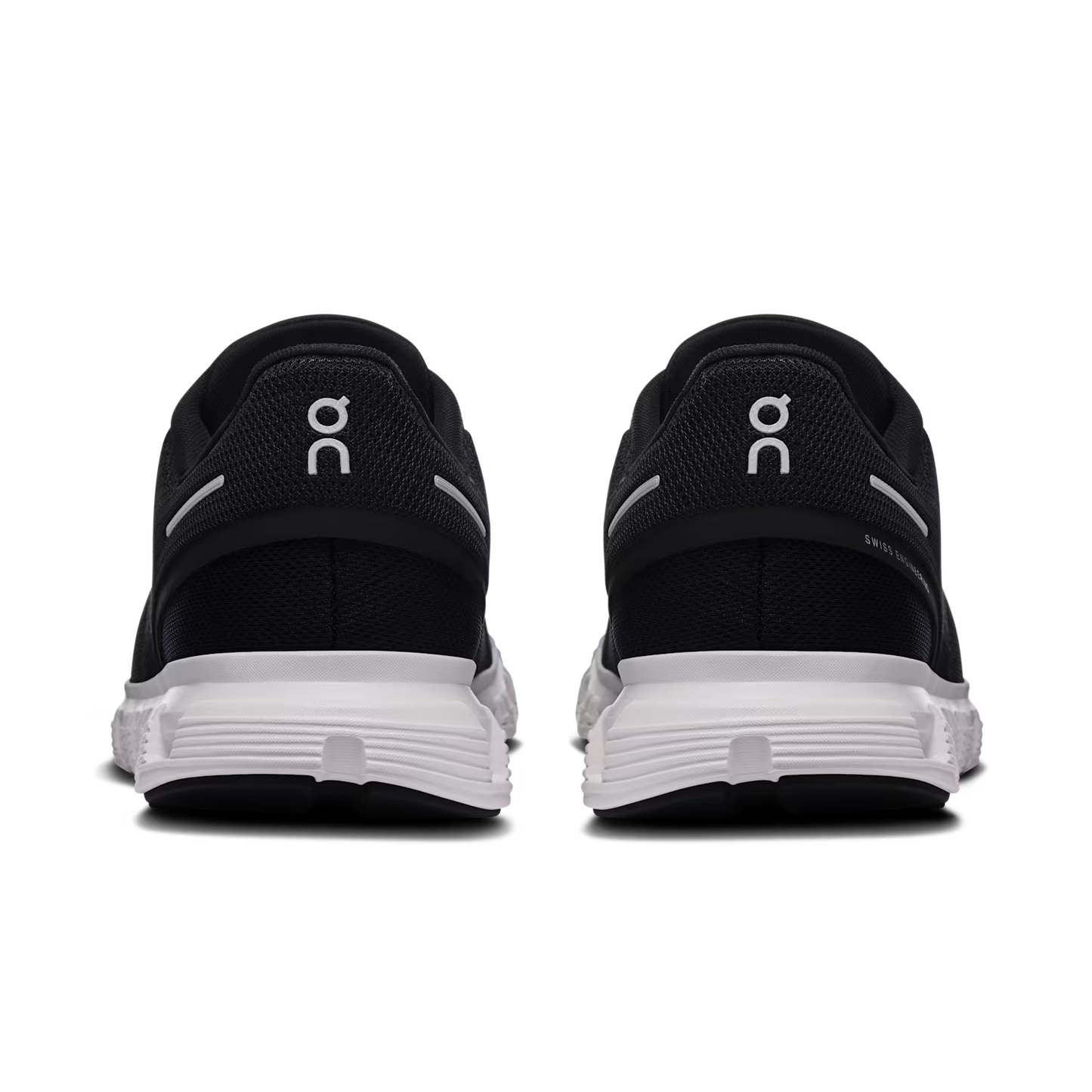 WOMEN'S CLOUD 6 BLACK WHITE-LADIES SNEAKERS-ON FOOTWEAR-JB Evans Fashions & Footwear