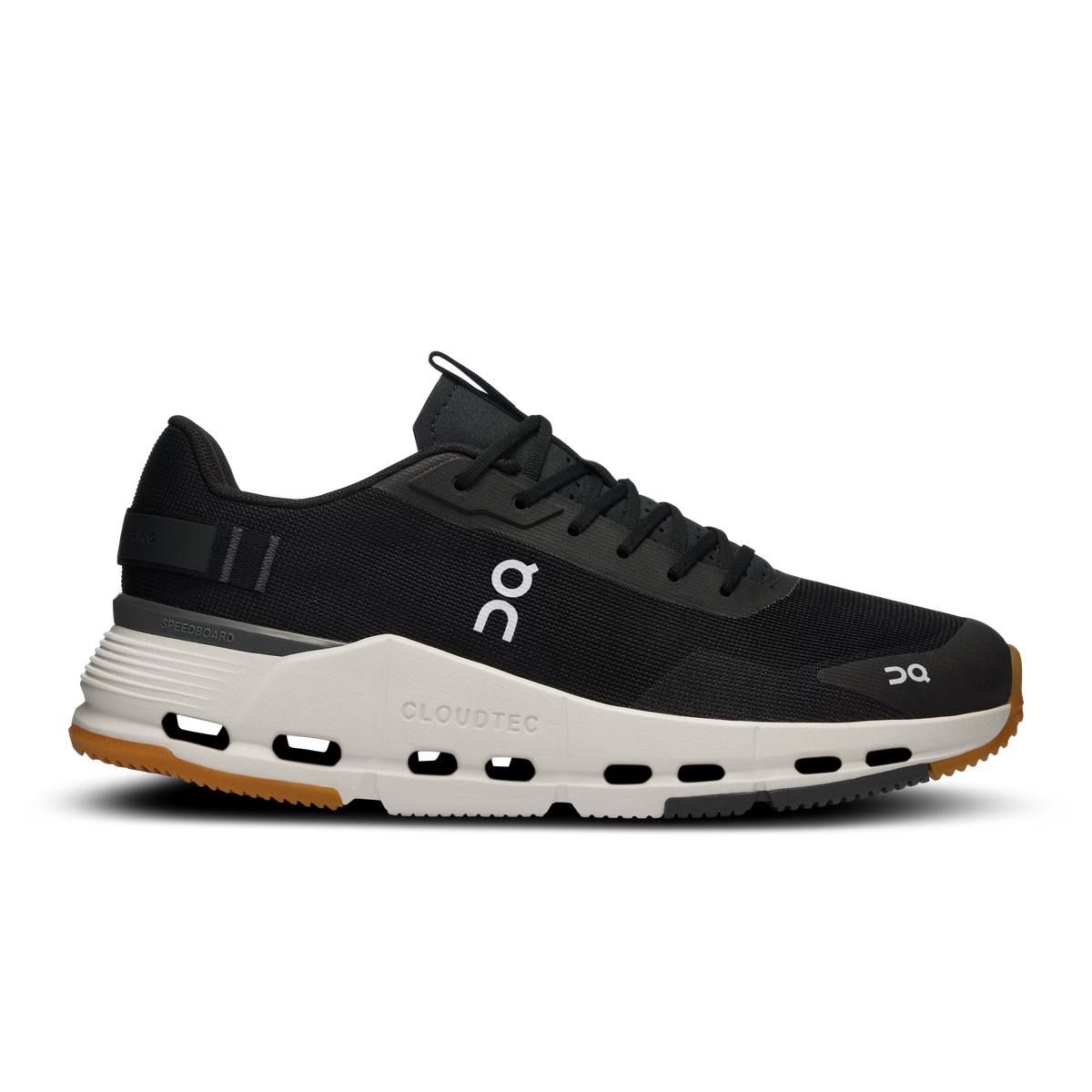 WOMENS CLOUDNOVA FORM 2 BLACK IVORY-LADIES SNEAKERS-ON FOOTWEAR-JB Evans Fashions & Footwear