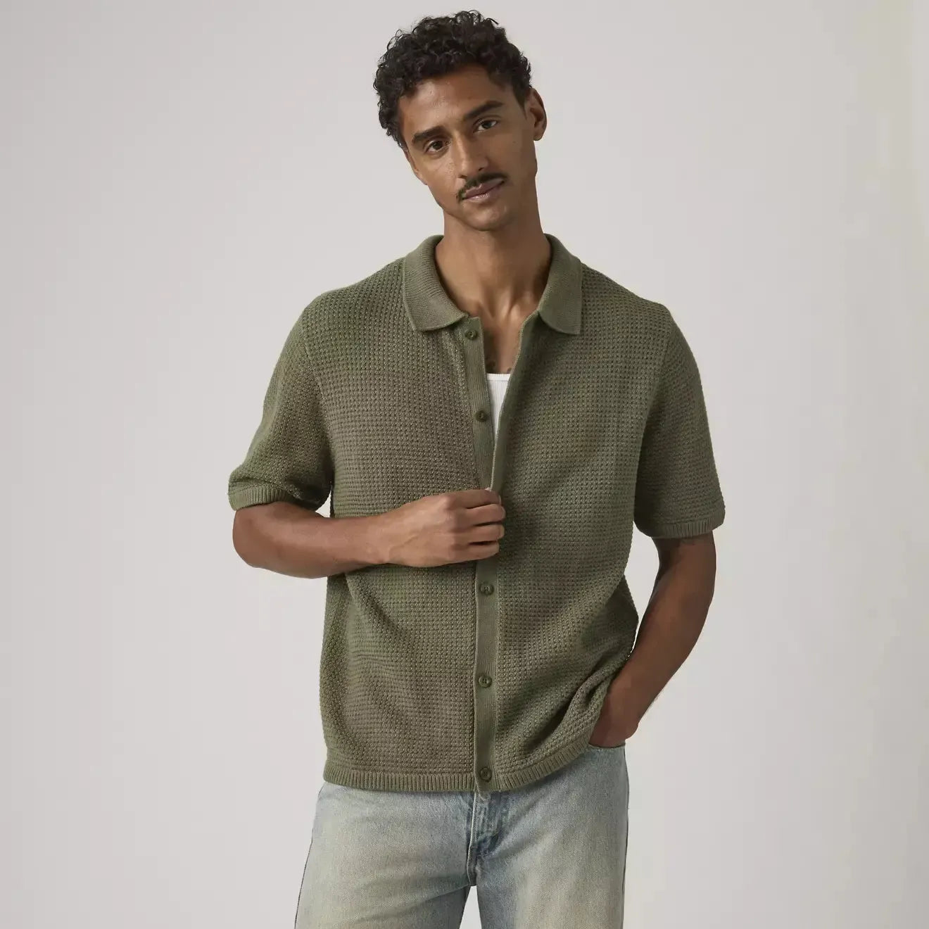 WOODSIDE CAMP SHIRT-MENS T-SHIRTS & POLO'S-LEVIS-JB Evans Fashions & Footwear