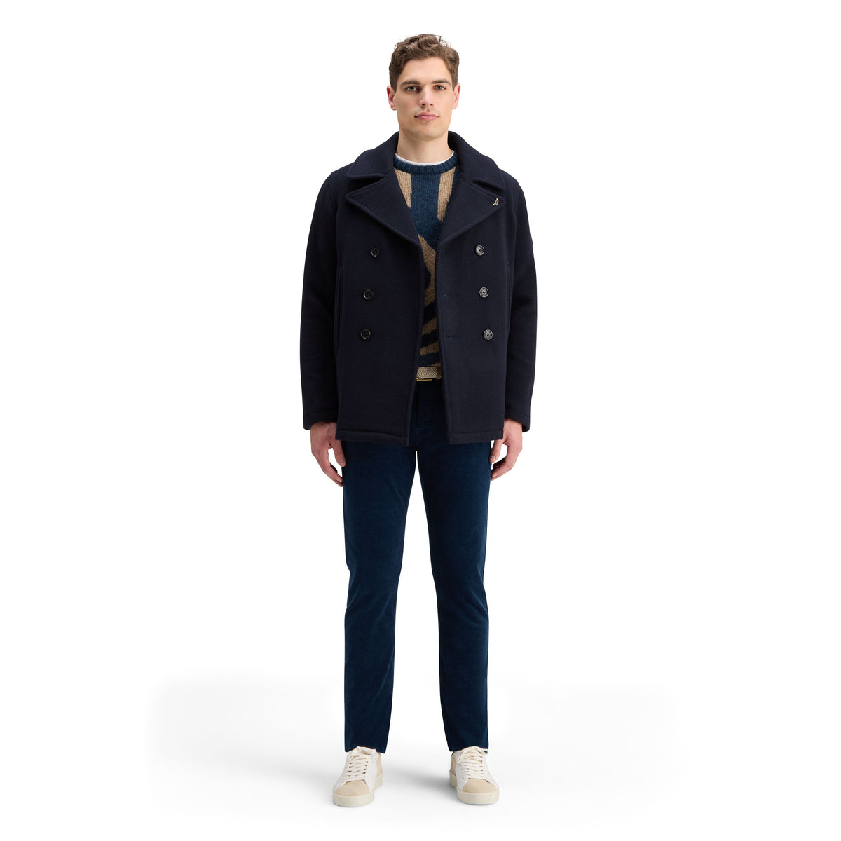 WOOL BLEND PEACOAT-MENS WINTER COATS & JACKETS-SCOTCH & SODA-JB Evans Fashions & Footwear