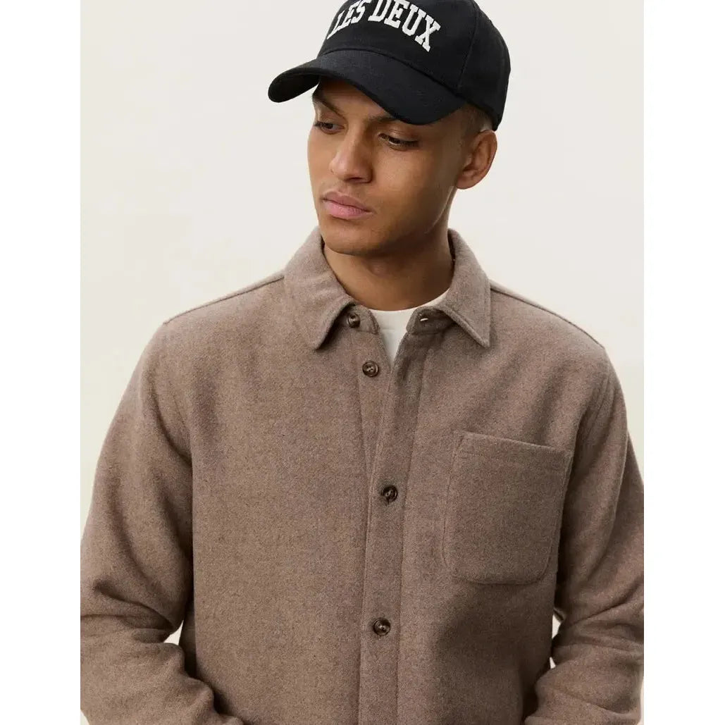 WOOL OVERSHIRT-MENS LIGHTWEIGHT COATS & JACKETS-LES DEUX-JB Evans Fashions & Footwear
