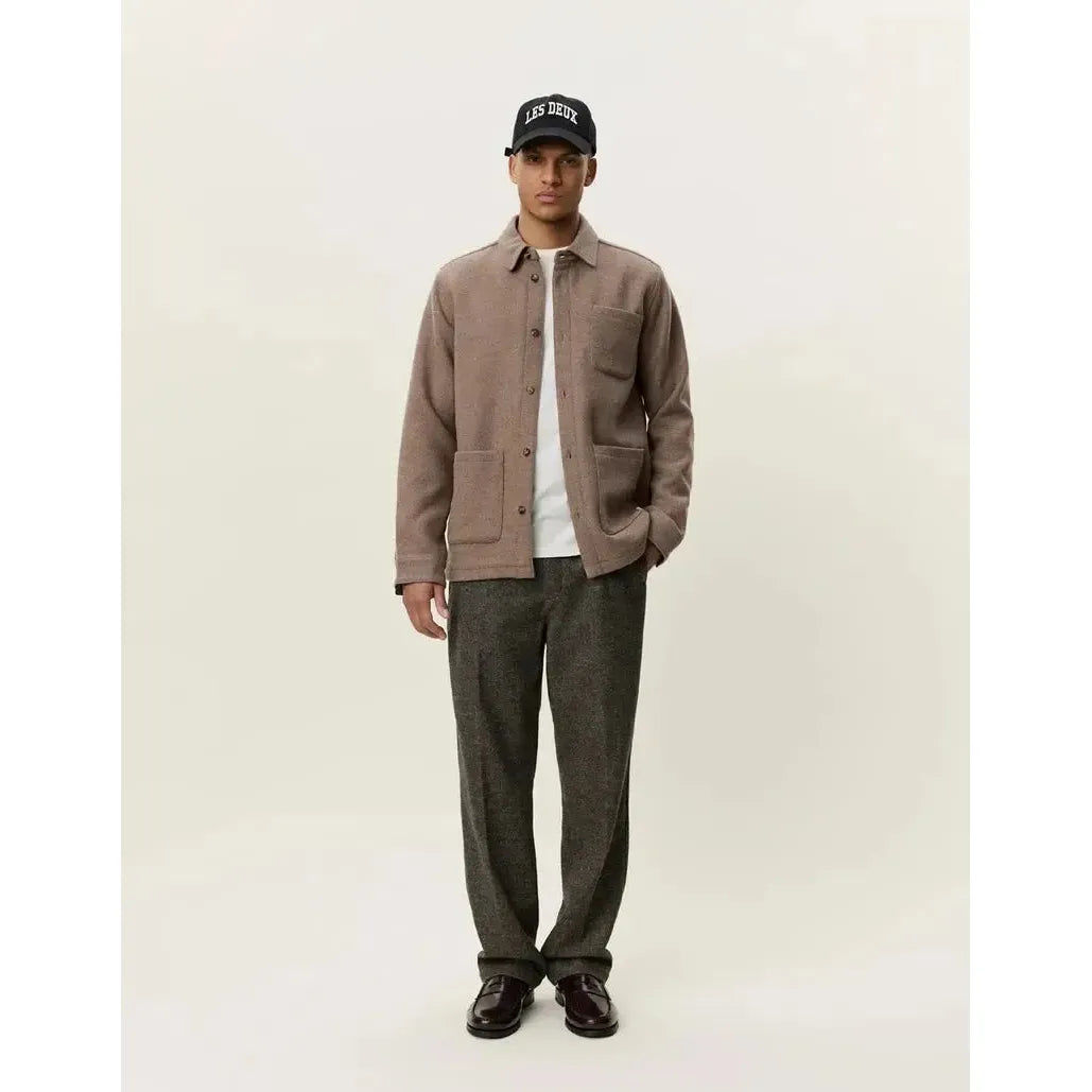 WOOL OVERSHIRT-MENS LIGHTWEIGHT COATS & JACKETS-LES DEUX-JB Evans Fashions & Footwear
