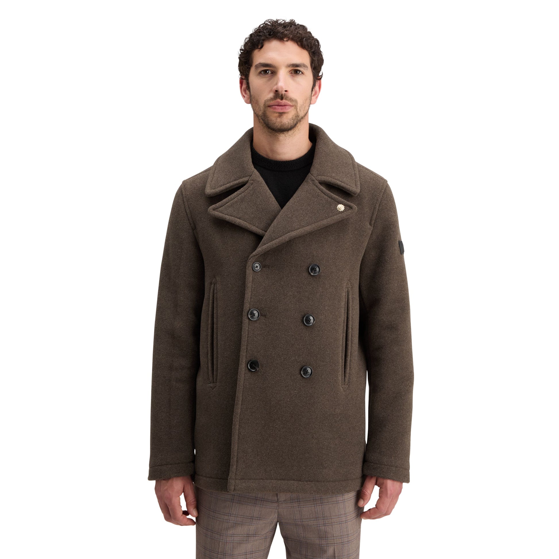 WOOL PEACOAT-MENS OUTERWEAR-SCOTCH & SODA-JB Evans Fashions & Footwear