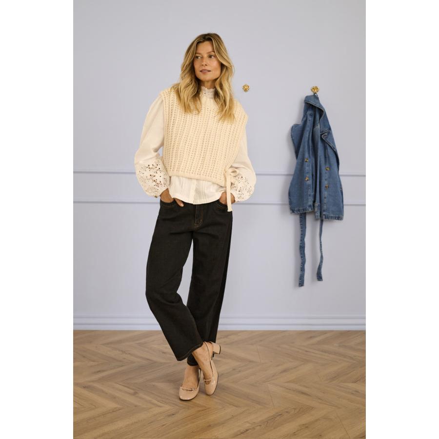 WULLIE KNIT SLIPOVER-LADIES TOPS-CREAM-JB Evans Fashions & Footwear