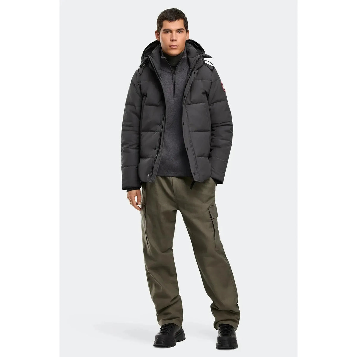 WYNDHAM PARKA - CR GRANITE GREY-MENS WINTER COATS & JACKETS-CANADA GOOSE-JB Evans Fashions & Footwear