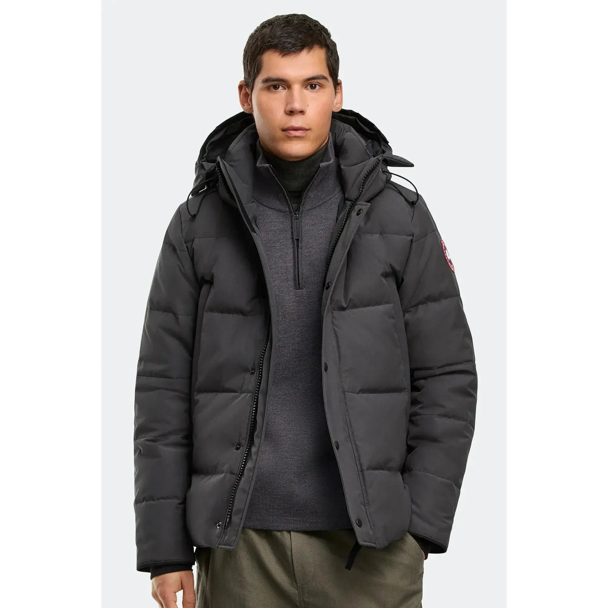 WYNDHAM PARKA - CR GRANITE GREY-MENS WINTER COATS & JACKETS-CANADA GOOSE-JB Evans Fashions & Footwear
