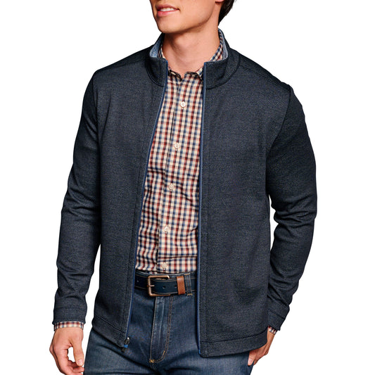 XC4 PERFORMANCE REVERSIBLE FULL ZIP-MENS SWEATERS & KNITS-JOHNSTON & MURPHY-JB Evans Fashions & Footwear