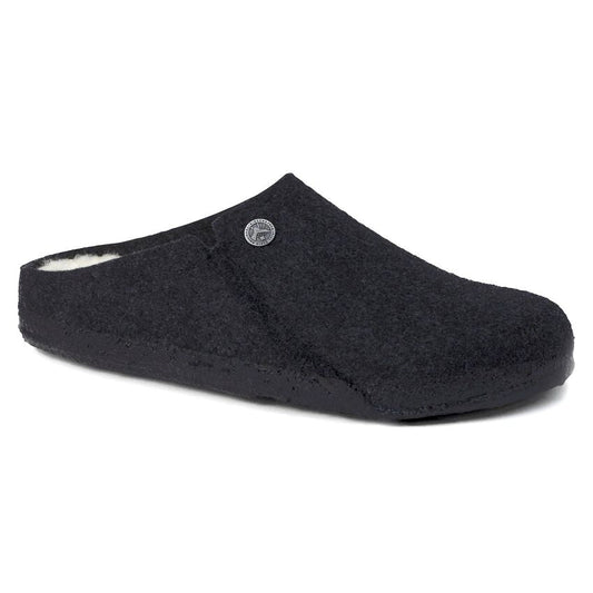 ZERMATT SHEARLING ANTHRACITE N-LADIES SLIPPERS-BIRKENSTOCK-JB Evans Fashions & Footwear