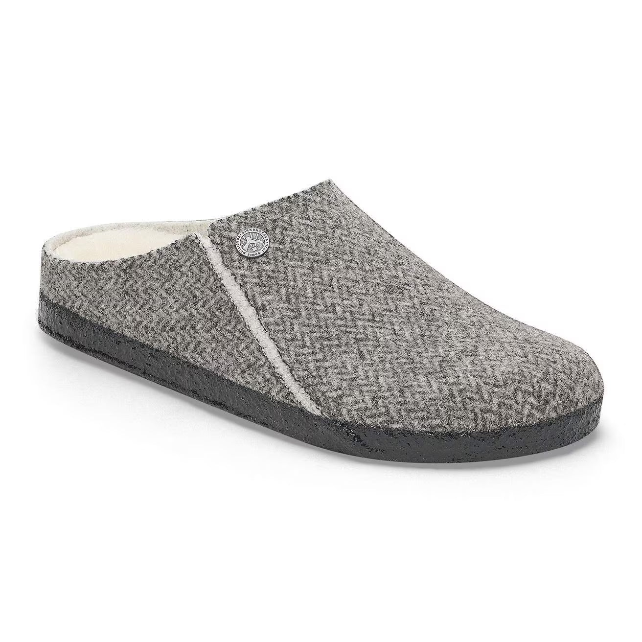 ZERMATT SHEARLING FELT HERRINGBONE N-SANDALS-BIRKENSTOCK-JB Evans Fashions & Footwear