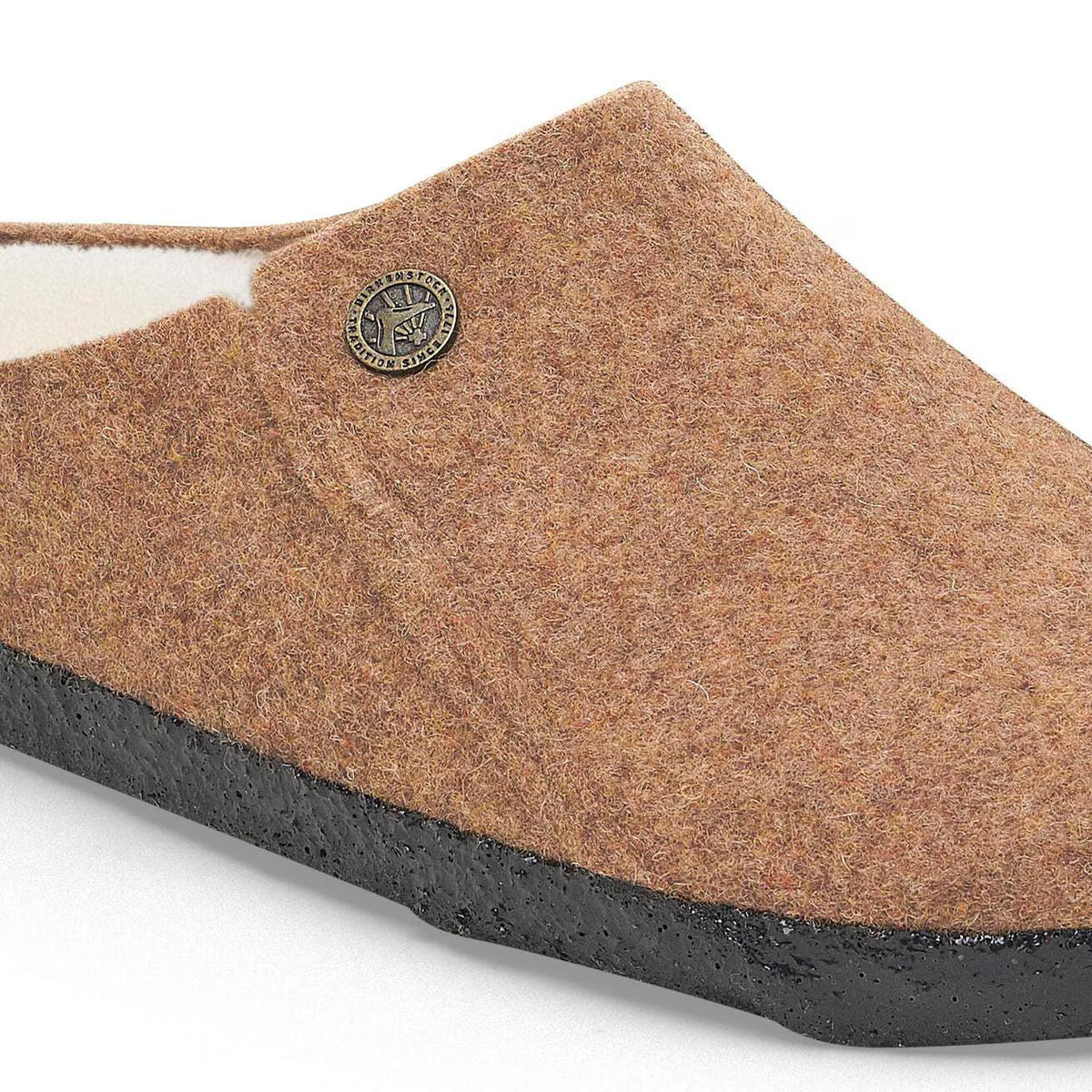 ZERMATT SHEARLING FELT TOFFEE MELANGE N-SLIPPERS-BIRKENSTOCK-JB Evans Fashions & Footwear
