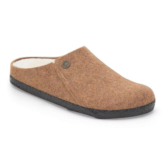 ZERMATT SHEARLING FELT TOFFEE MELANGE N-SLIPPERS-BIRKENSTOCK-JB Evans Fashions & Footwear