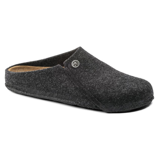 ZERMATT STANDARD WOOL ANTHRACITE R-SLIPPERS-BIRKENSTOCK-JB Evans Fashions & Footwear