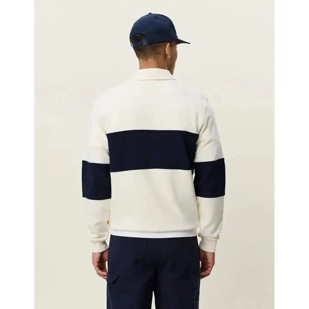 ZIPPER RUGBY SWEATSHIRT-MENS SWEATERS & KNITS-LES DEUX-JB Evans Fashions & Footwear