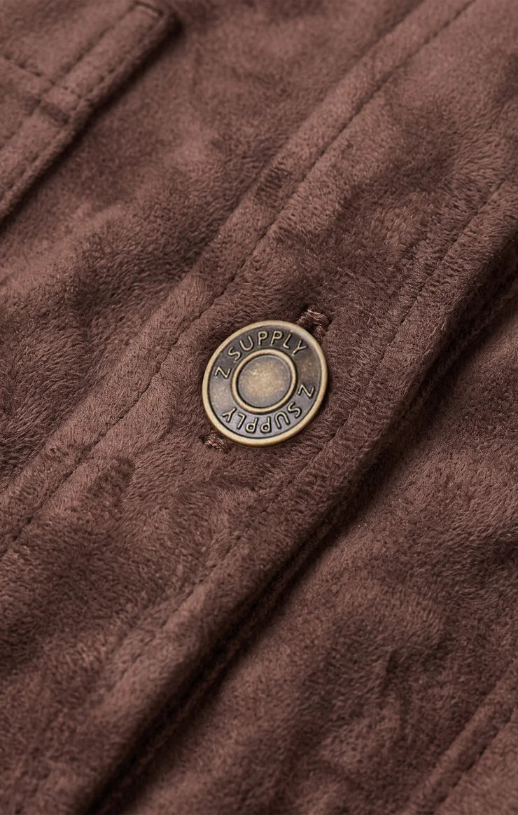 ALL DAY CROPPED SUEDE JACKET