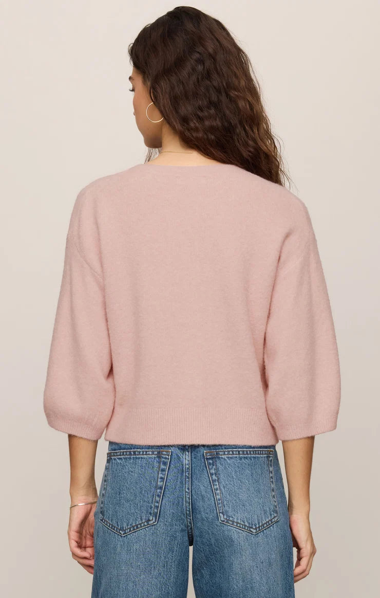 VALOR CARDIGAN SOFT BLUSH